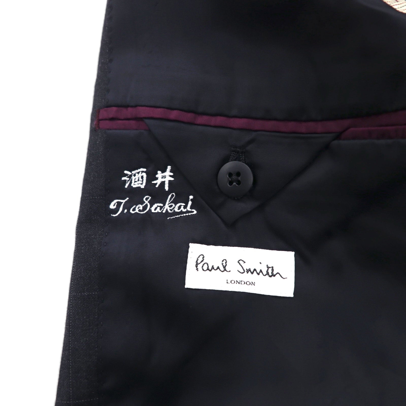 Paul Smith anni '90, abito 3 bottoni SUPER 100's, completo, XL, grigio a quadri, lana VITALE BARBERIS CANONICO, tessuto italiano, made in Japan