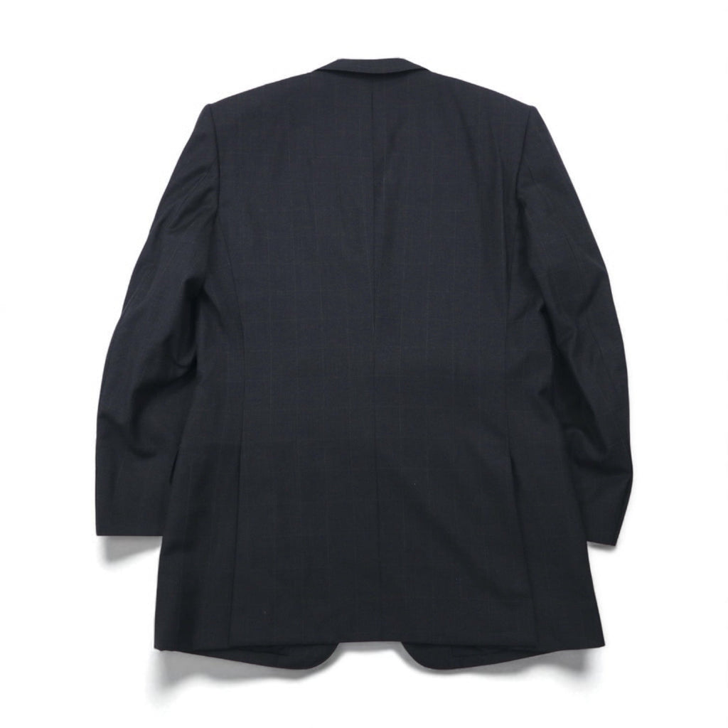 Paul Smith anni '90, abito 3 bottoni SUPER 100's, completo, XL, grigio a quadri, lana VITALE BARBERIS CANONICO, tessuto italiano, made in Japan