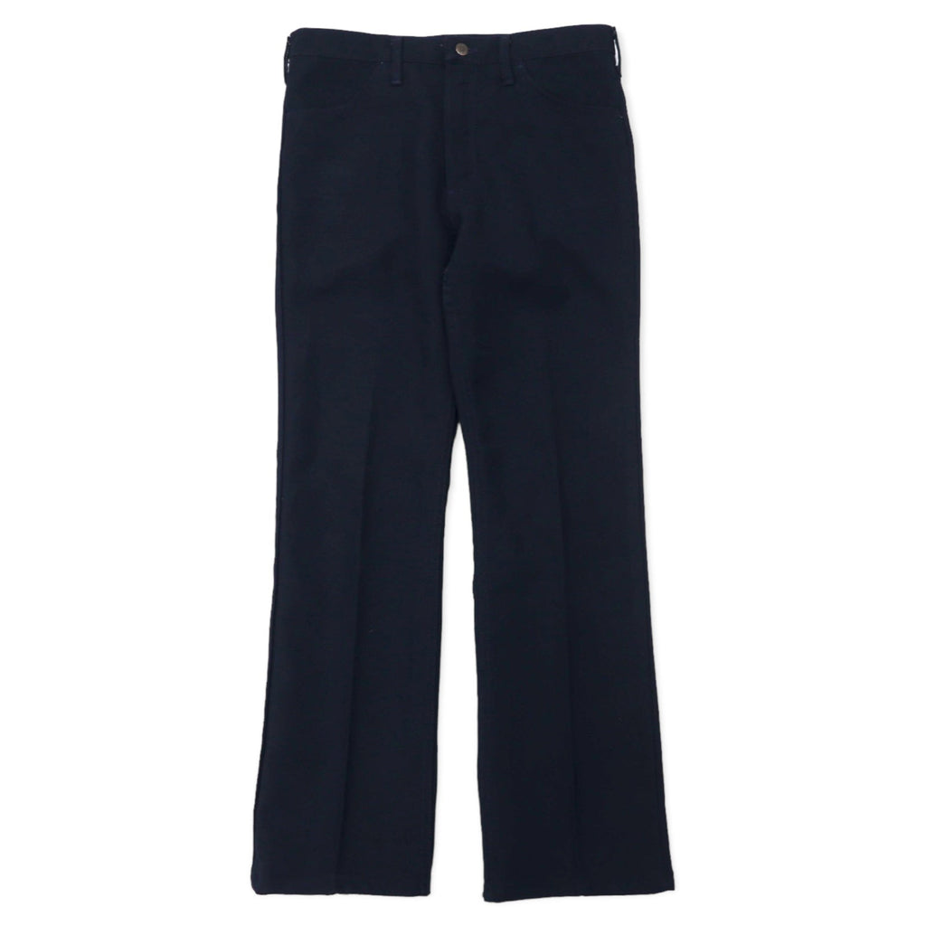 Wrangler USA 90s Rancher Pants 34 Navy Polyester Center Press 82NY
