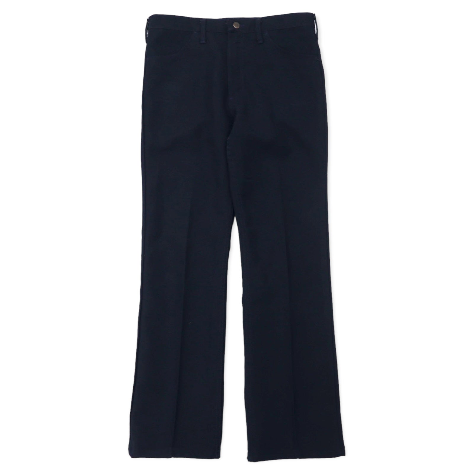 Wrangler USA 90s Rancher Pants 34 Navy Polyester Center Press 82NY