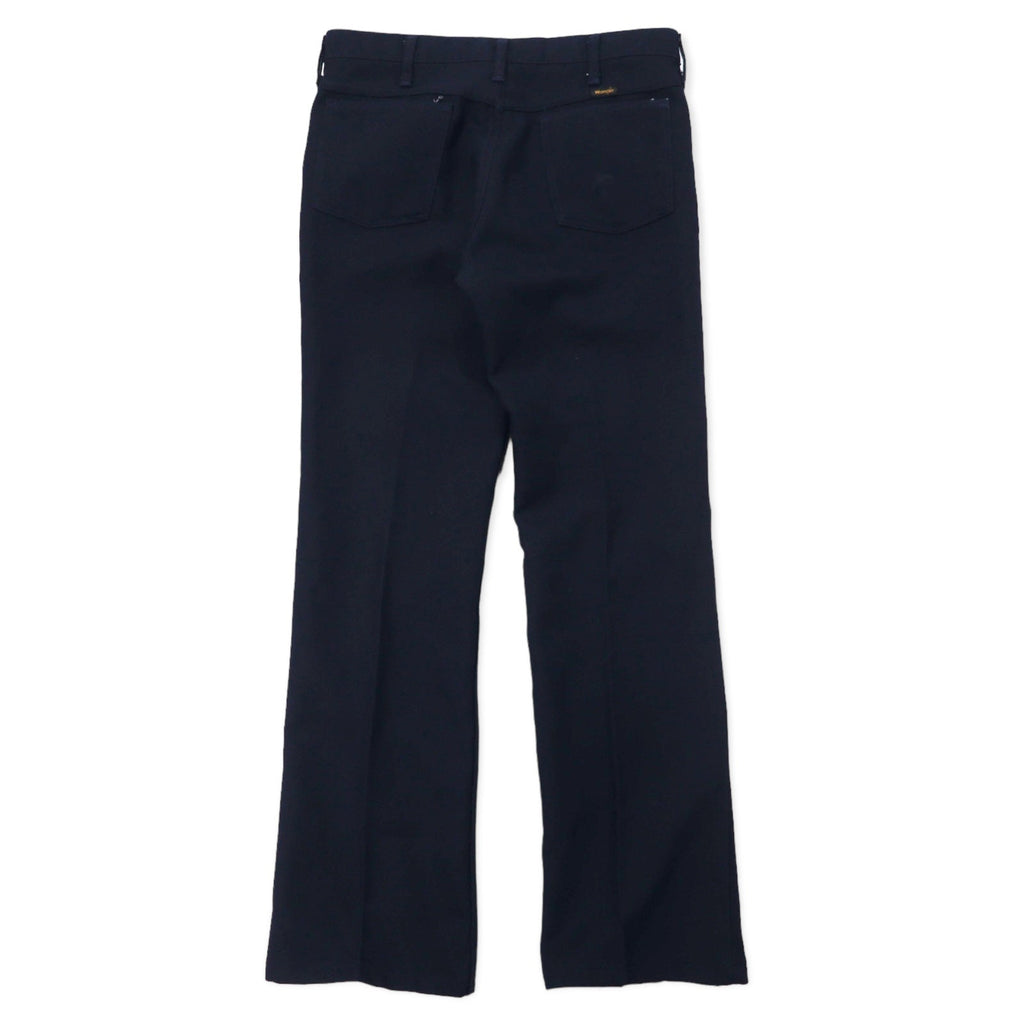 Wrangler USA 90s Rancher Pants 34 Navy Polyester Center Press 82NY