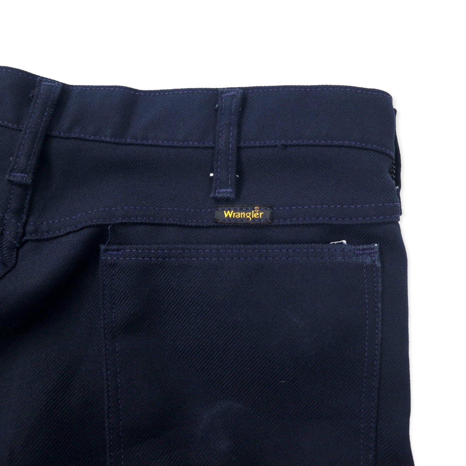 Wrangler USA 90s Rancher Pants 34 Navy Polyester Center Press 82NY