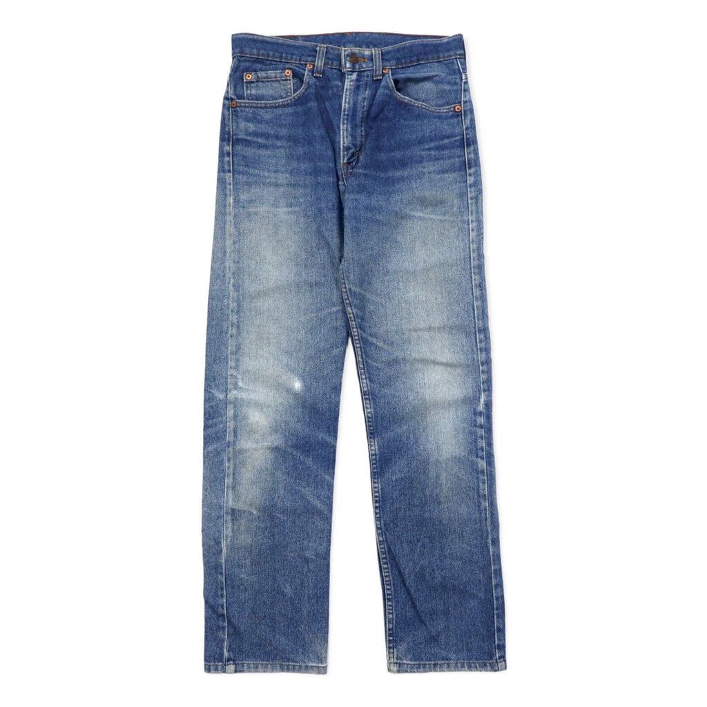 Levi's USA - Jeans anni '90 - Taglia 31 - Blu - Cotone - Bottone retro 525 - Chiusura con cerniera - Modello 505-0217