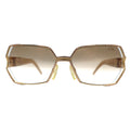 CAZAL Occhiali da sole esagonali in metallo dorato, lenti sfumate, Made in Germany MOD. 940 430 61◻︎15 130