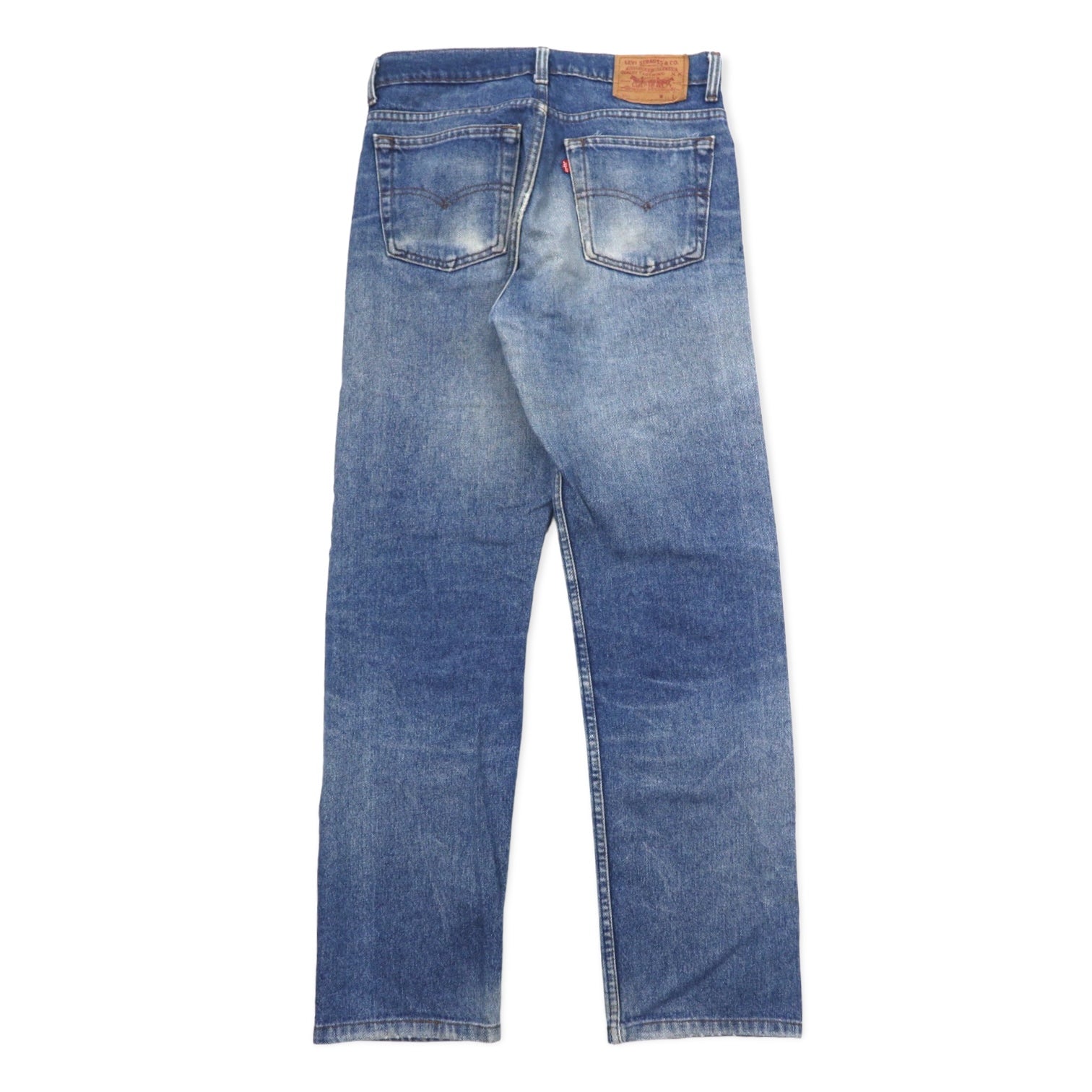 Levi's USA - Jeans anni '90 - Taglia 31 - Blu - Cotone - Bottone retro 525 - Chiusura con cerniera - Modello 505-0217