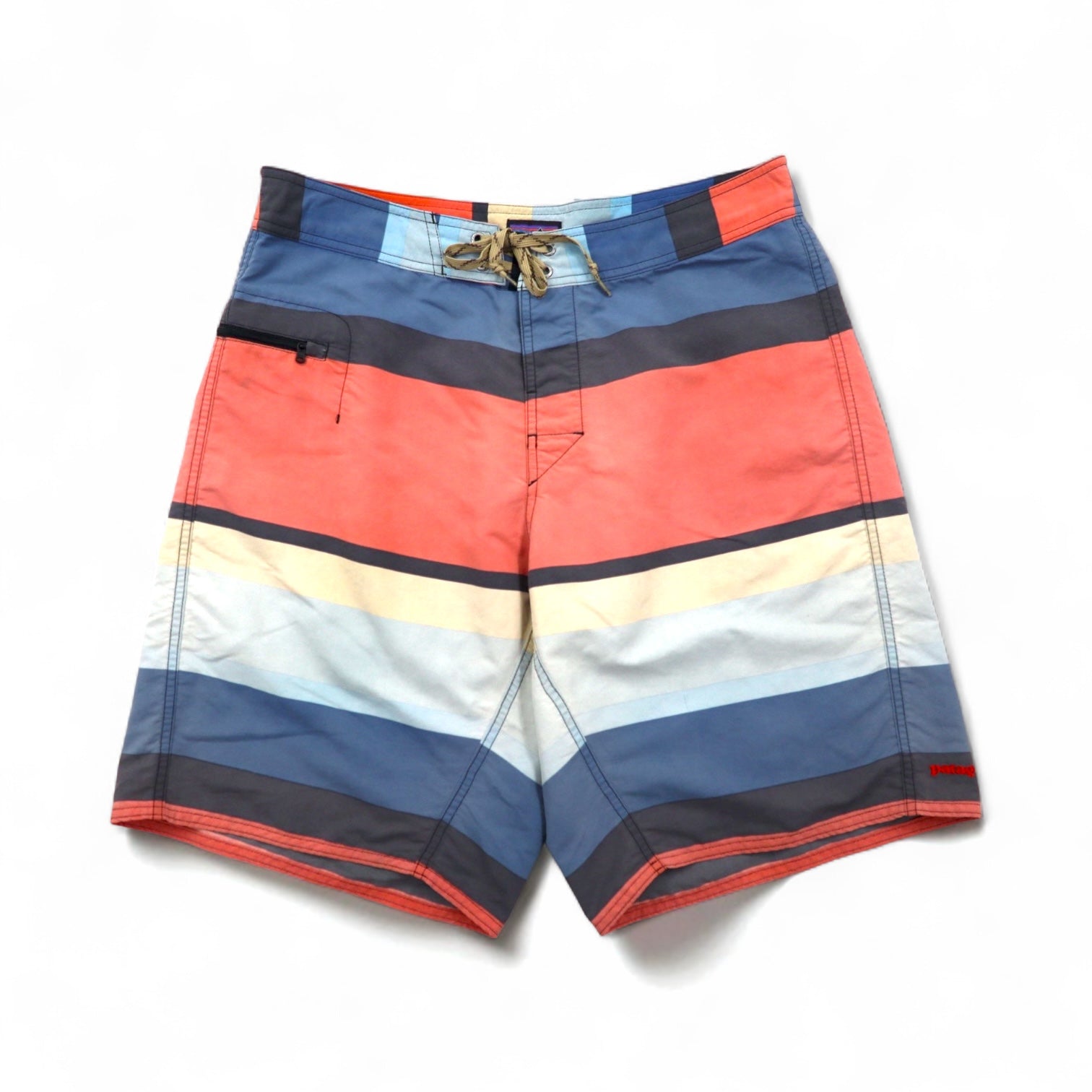patagonia Wavefarer Board Shorts pantaloncini WAVEFARER BOARD SHORTS pantaloncini corti M multicolore a righe nylon 86556