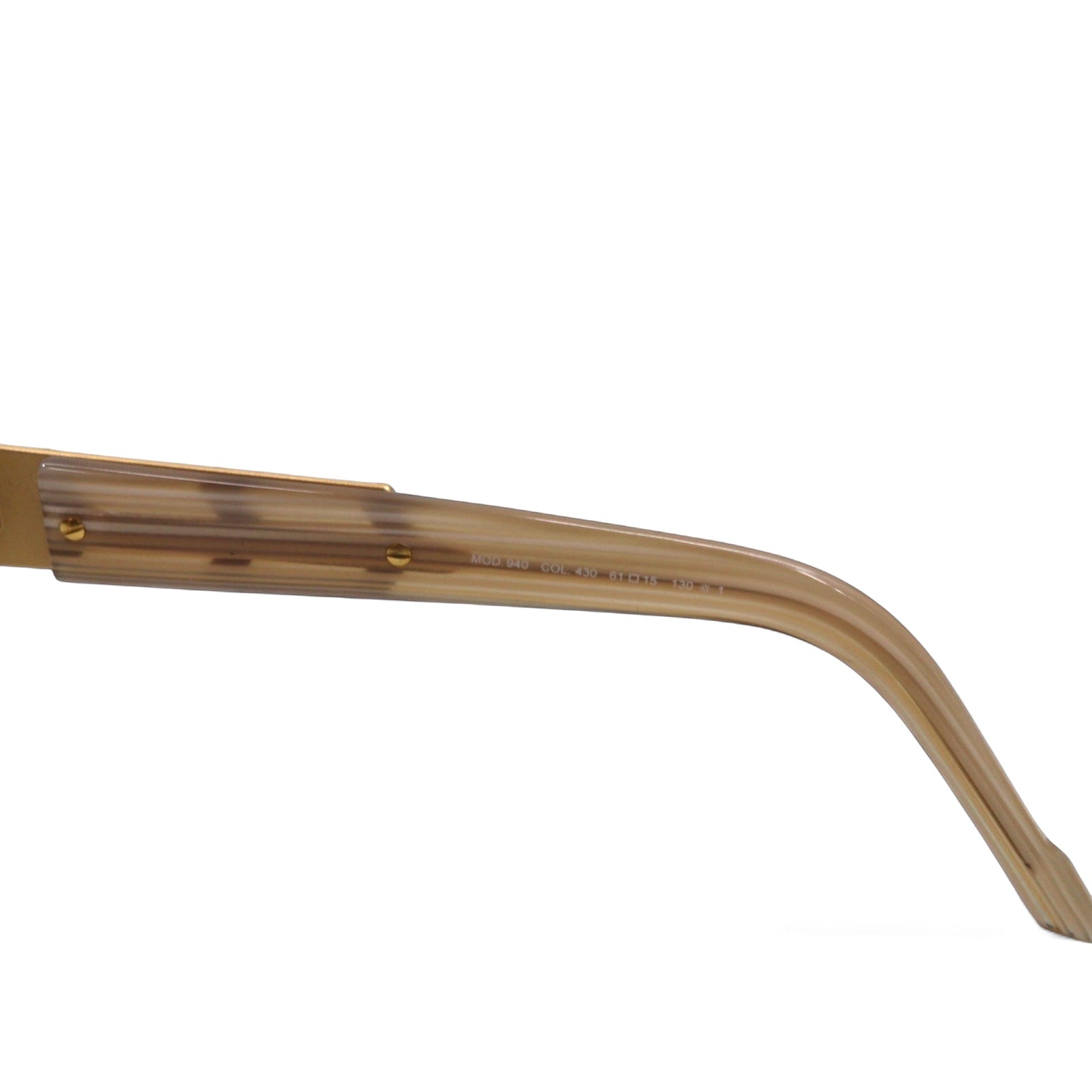 CAZAL Occhiali da sole esagonali in metallo dorato, lenti sfumate, Made in Germany MOD. 940 430 61◻︎15 130