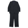 BURBERRY 2B スーツ セットアップ L ブラック シャドウ ストライプ ウール 日本製