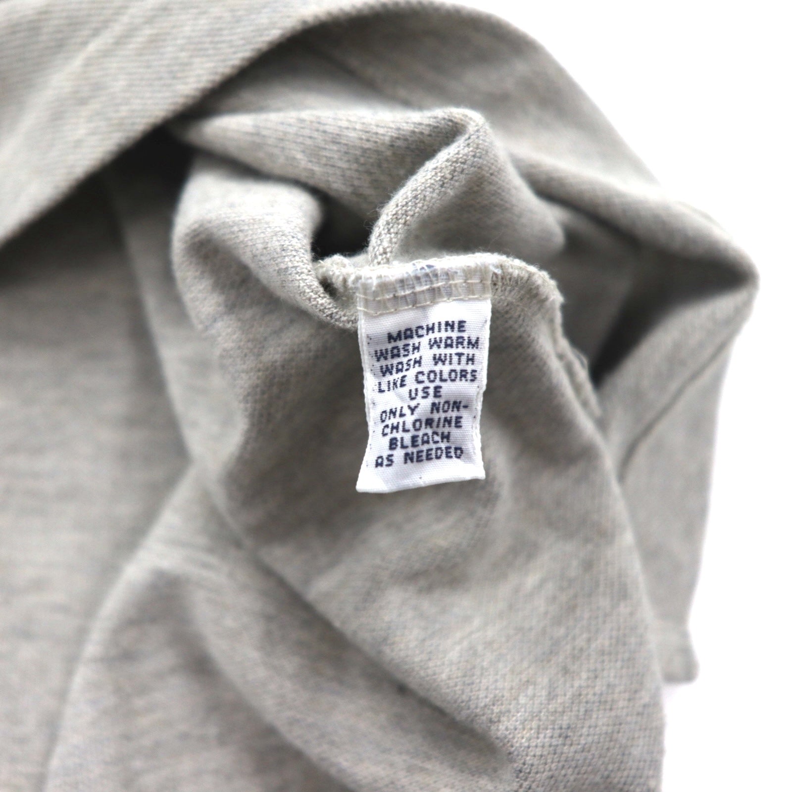 Polo by Ralph Lauren Anni '90 Polo M Grigio Cotone Ricamo Piccolo Pony