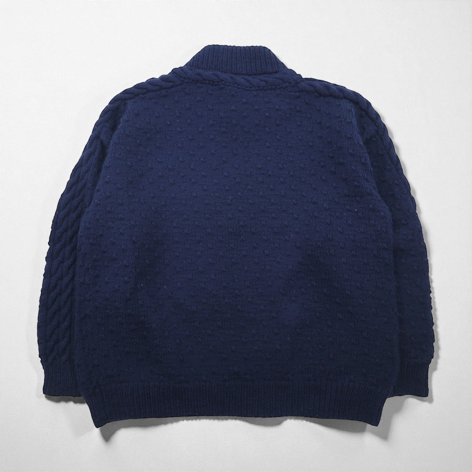 80s Vintage Fisherman Sweater ボトルネック ニット ポップコーン編み セーター XL カナダ製 80年代 Winterhouses