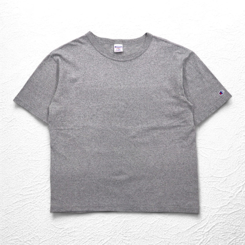T-shirt Champion USA in jersey pesante XL grigio T1011 con etichetta ricamata