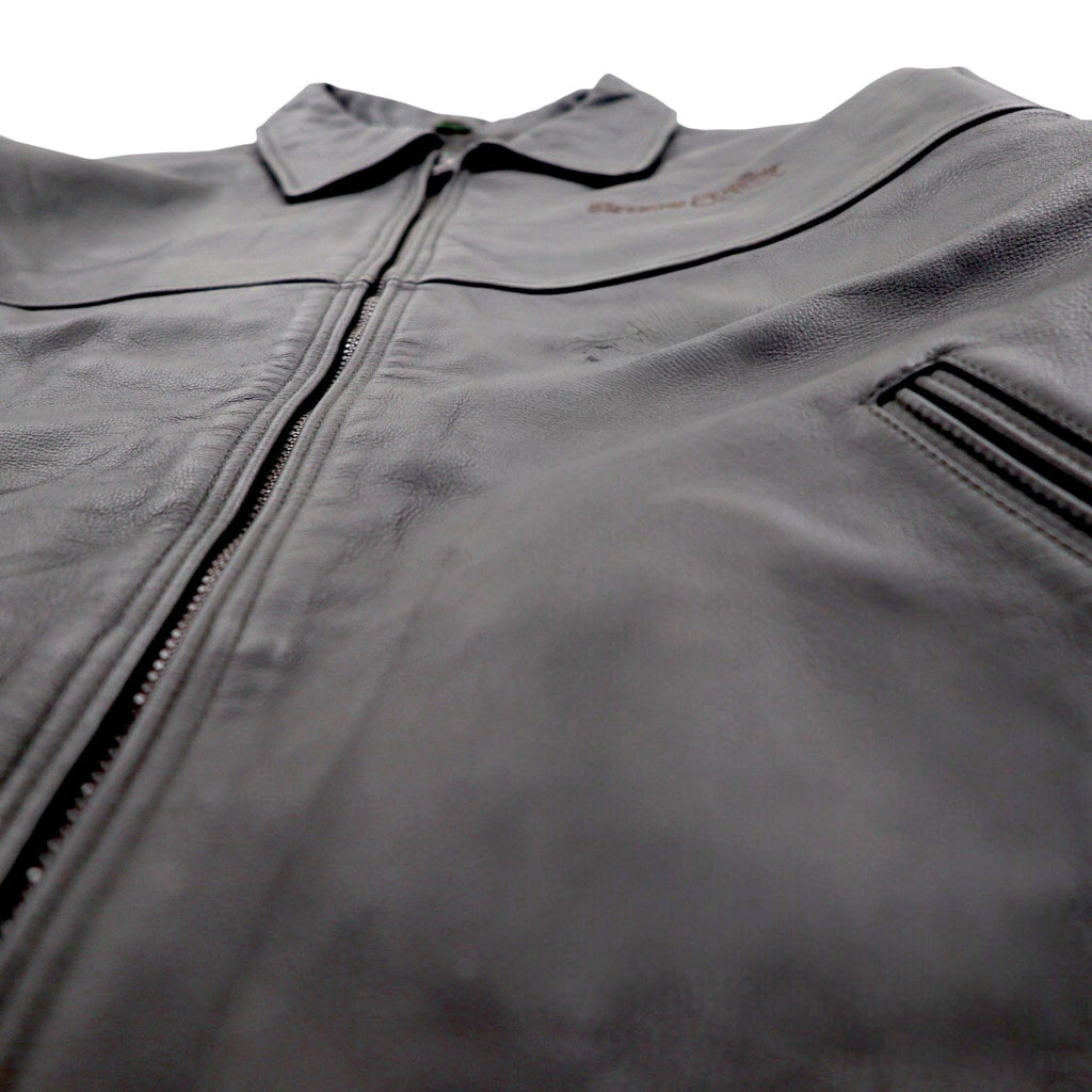 STORMTECH CLASSICS Full-Zip Leather Jacket レザー ジップアップジャケット L ブラウン