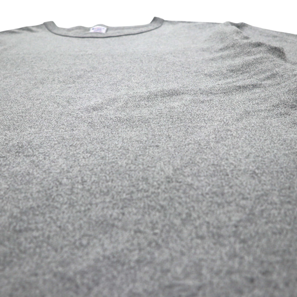 T-shirt Champion USA in jersey pesante XL grigio T1011 con etichetta ricamata