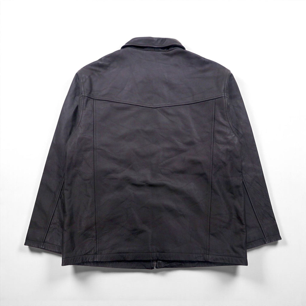 STORMTECH CLASSICS Full-Zip Leather Jacket レザー ジップアップジャケット L ブラウン