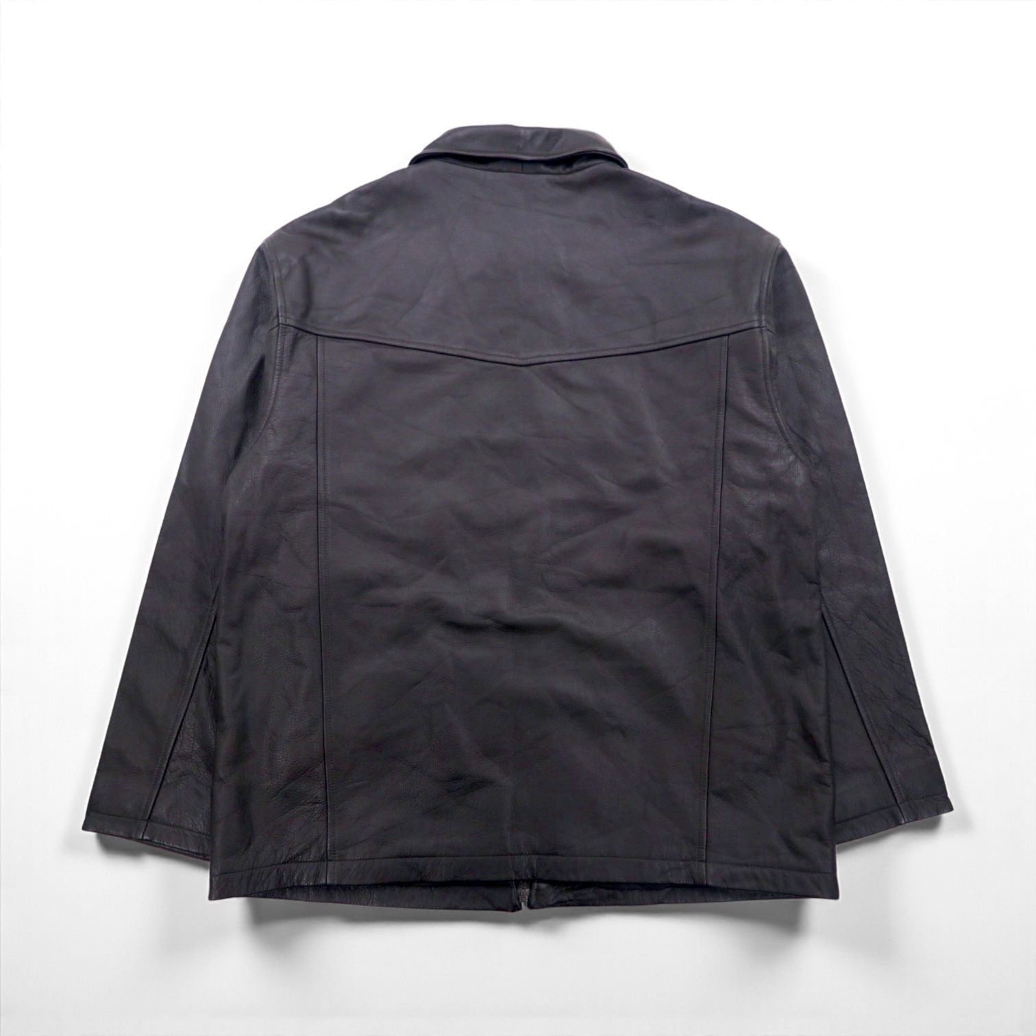 STORMTECH CLASSICS Full-Zip Leather Jacket レザー ジップアップジャケット L ブラウン