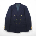 Polo Ralph Lauren 90年代 USA製 ダブル ブレザー テーラードジャケット M ピークドラペル 紺ブレ 金ボタン ギャバジン