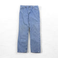 Lee, jeans denim lavati anni '90, taglia L, azzurri, chiusura con cerniera, 2008991, made in Costa Rica