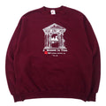 Felpa JERZEES USA 90s stampa XL bordeaux cotone garzato A Moment In Time