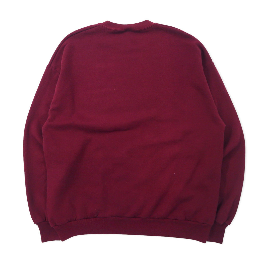 Felpa JERZEES USA 90s stampa XL bordeaux cotone garzato A Moment In Time