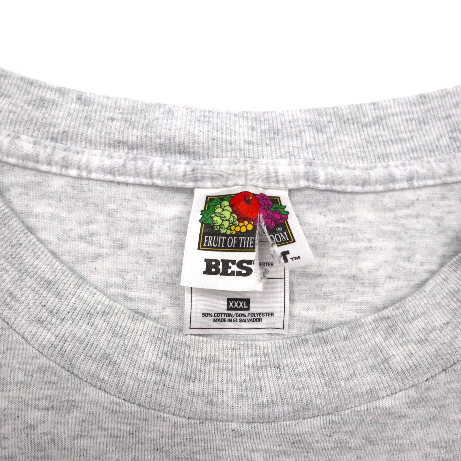 T-shirt BROOKLYN CYCLONES anni '90, stampa baseball, 3XL, grigia, FRUIT OF THE LOOM, taglia grande, Made in El Salvador