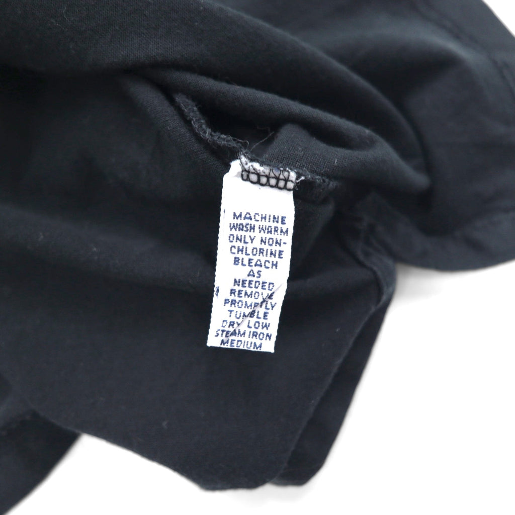 POLO GOLF RALPH LAUREN Polo anni '90 M Nero Cotone Logo ricamato Prodotto in Messico