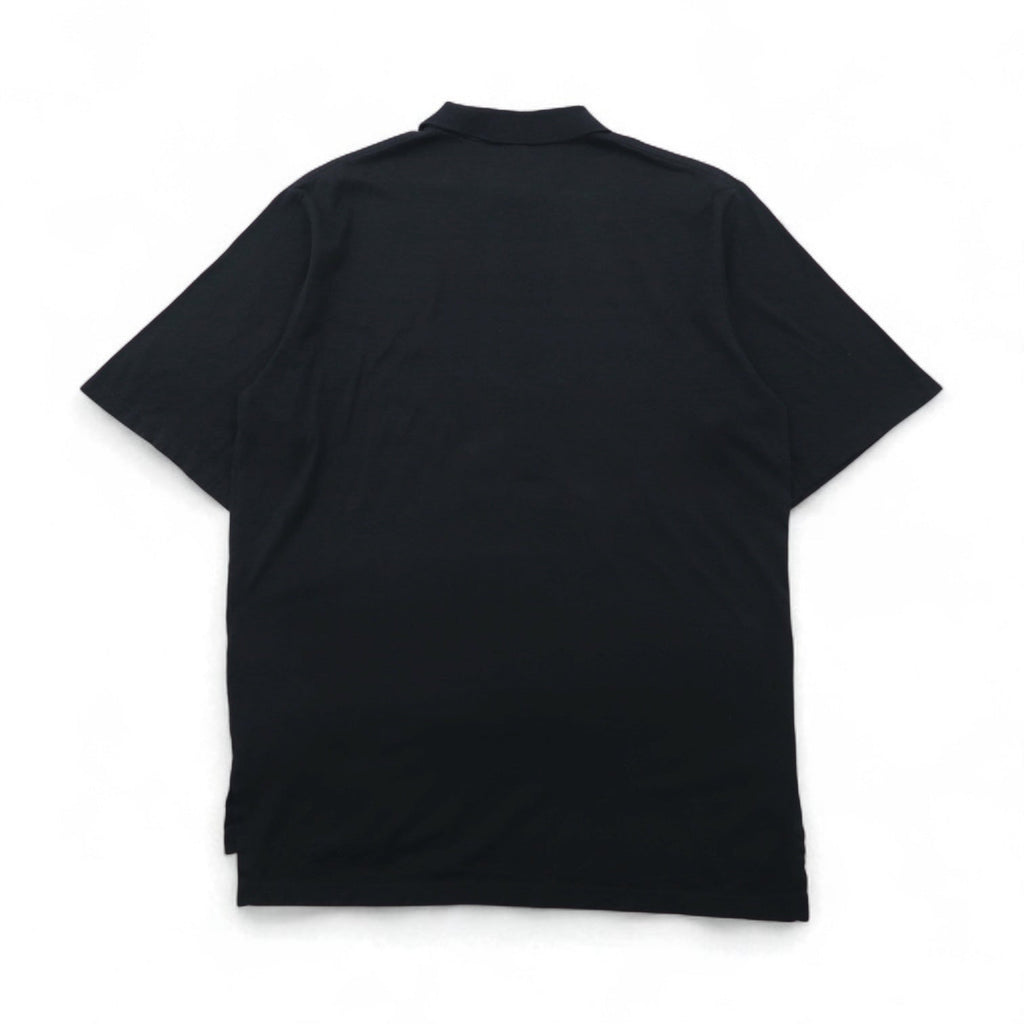 POLO GOLF RALPH LAUREN Polo anni '90 M Nero Cotone Logo ricamato Prodotto in Messico