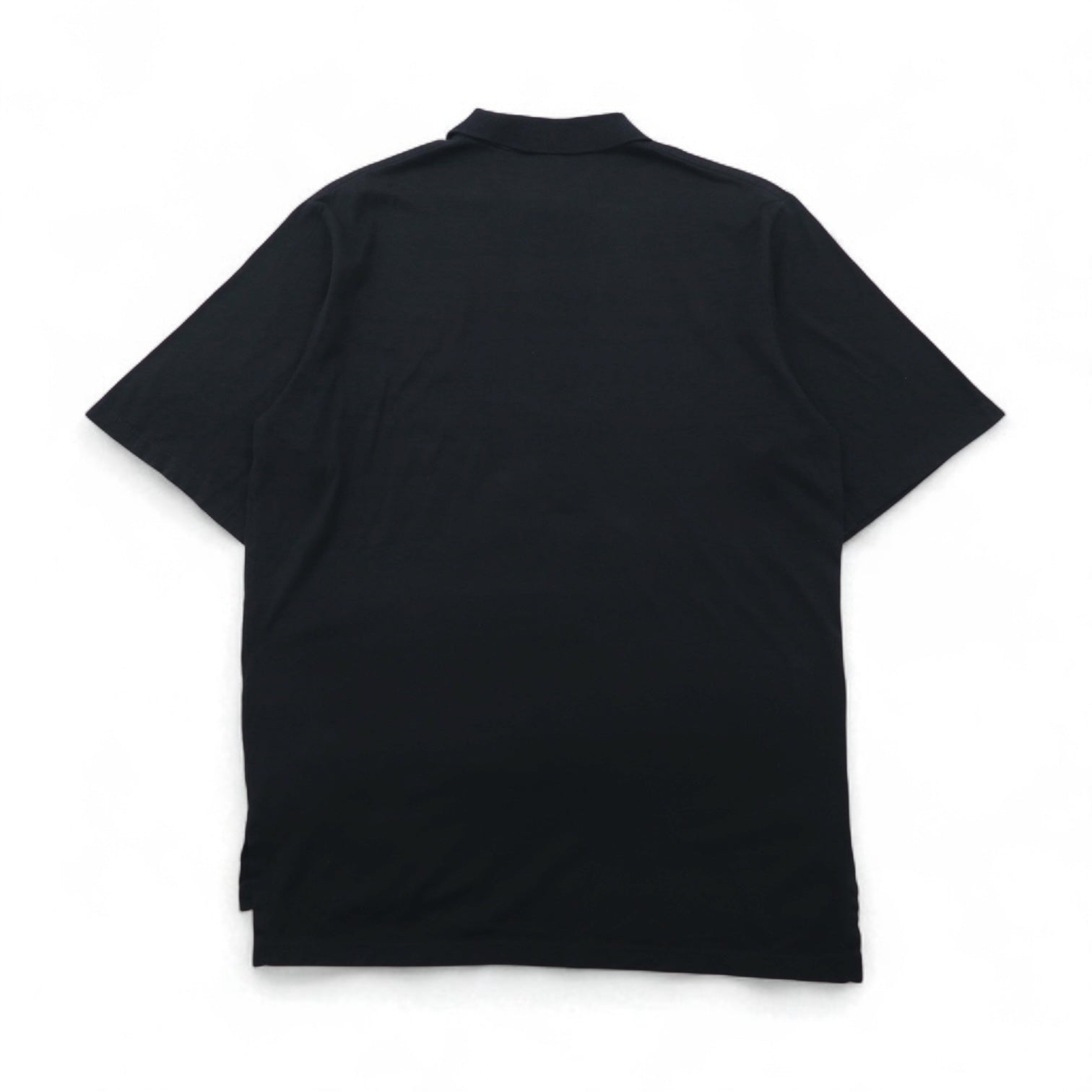 POLO GOLF RALPH LAUREN Polo anni '90 M Nero Cotone Logo ricamato Prodotto in Messico