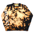 SKOLOCT TSUYOSHI NAKANO Felpa con frange, tie-dye e candeggio M Nero Arancione