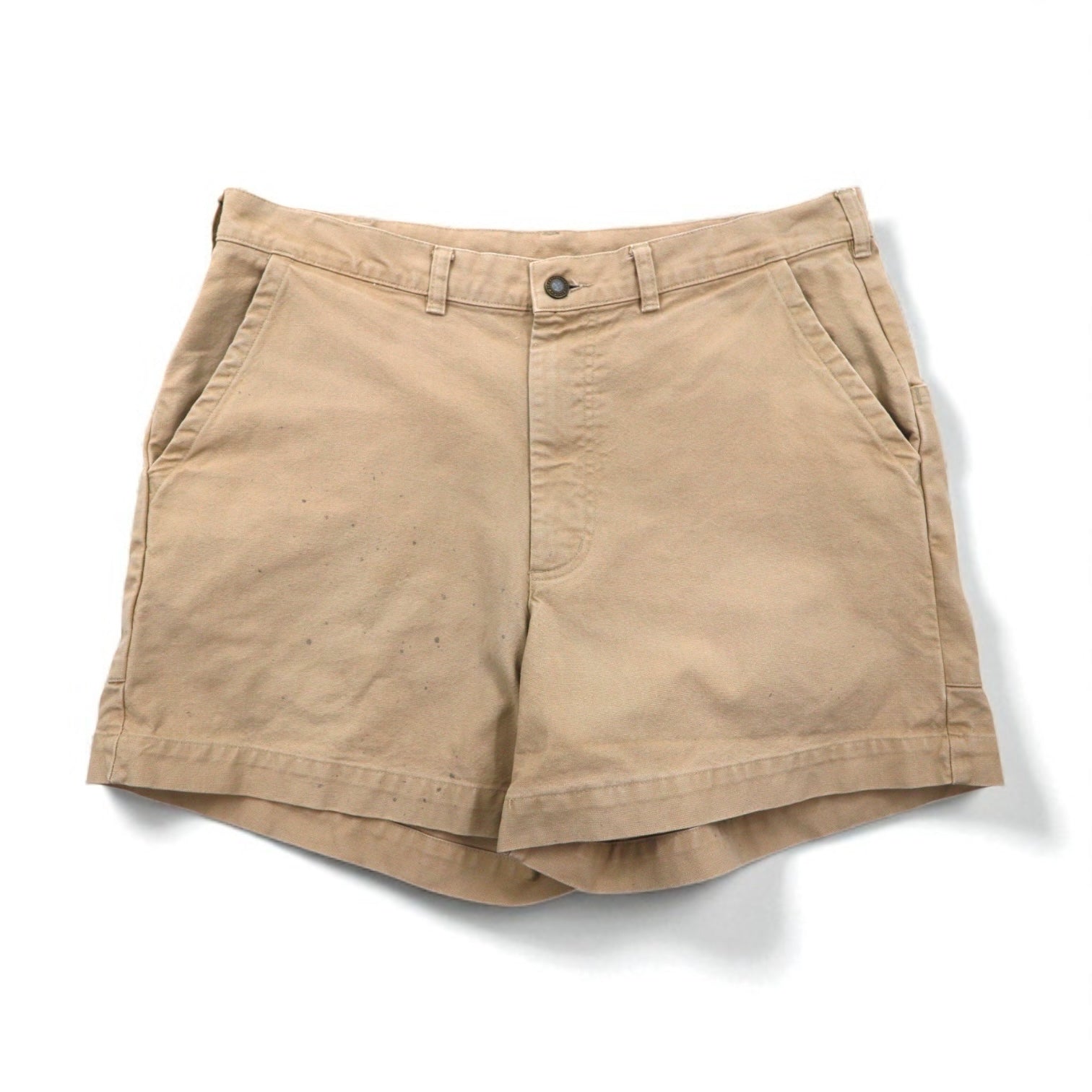 Patagonia anni '00 Pantaloncini Stand Up in tela di cotone biologico L Beige 57102 Made in Costa Rica