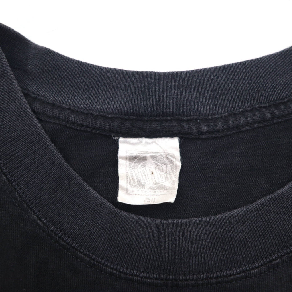T-Shirt ONIGA SPORTSWEAR anni '90 con stampa motoslitta L, nera, in cotone, SKI-DOO