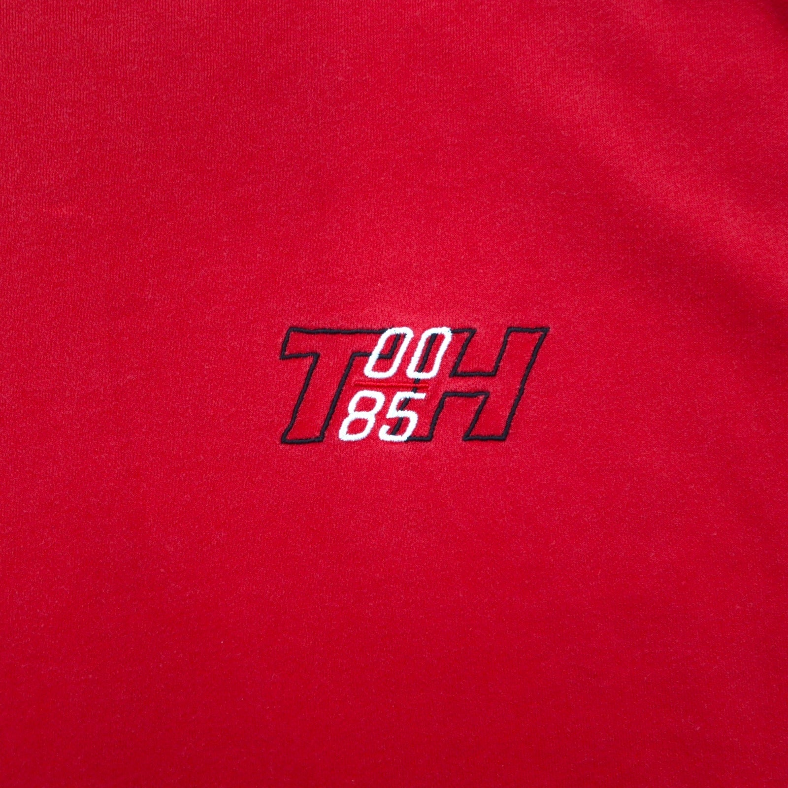 HILFIGER ATHLETICS (TOMMY HILFIGER) T-shirt a manica lunga, XXL, rosso, cotone
