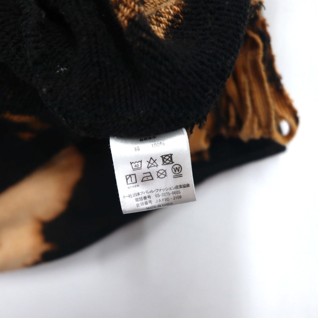 SKOLOCT TSUYOSHI NAKANO Felpa con frange, tie-dye e candeggio M Nero Arancione