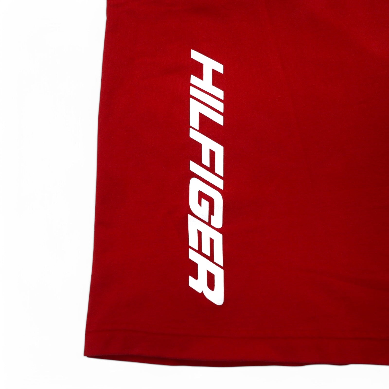 HILFIGER ATHLETICS (TOMMY HILFIGER) T-shirt a manica lunga, XXL, rosso, cotone