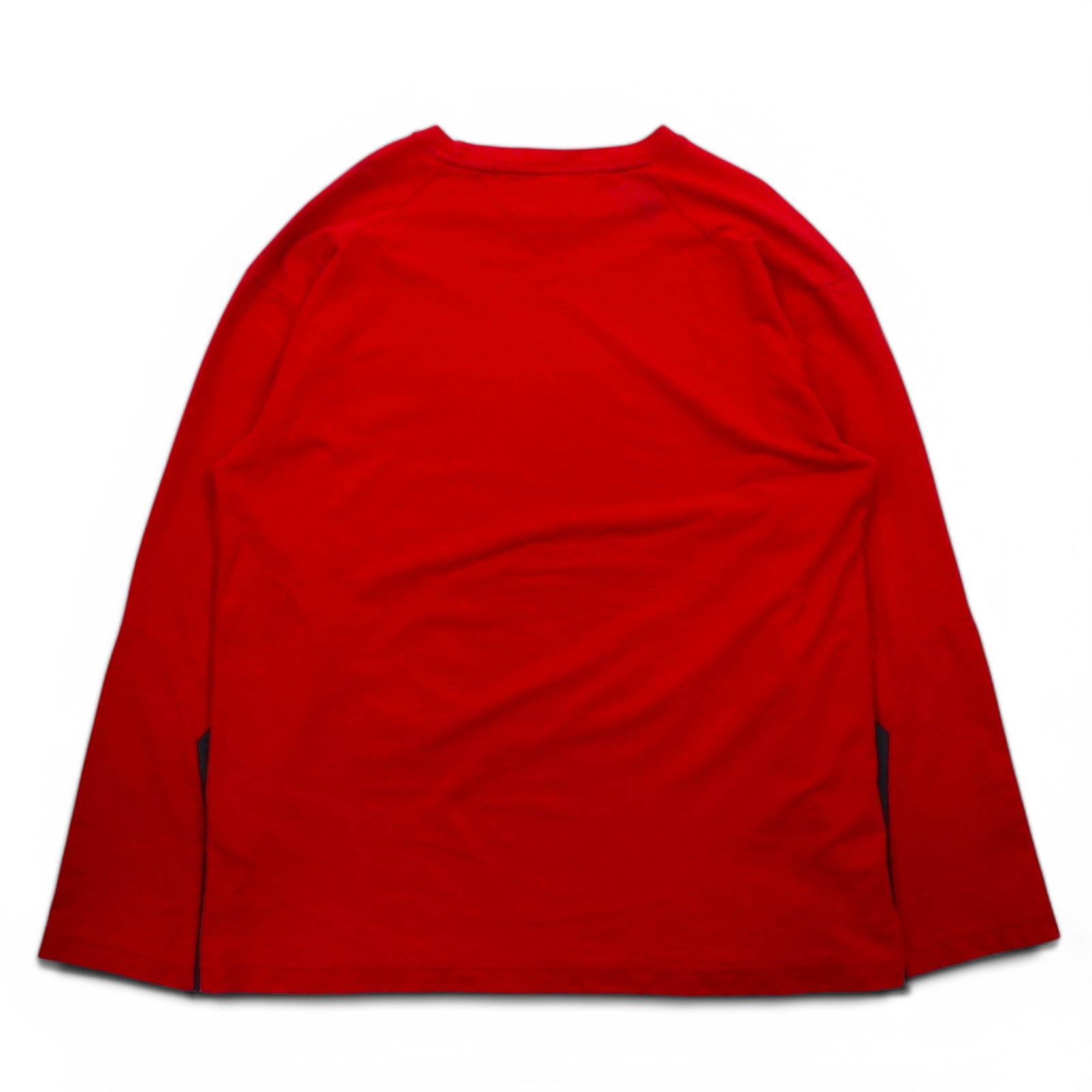 HILFIGER ATHLETICS (TOMMY HILFIGER) T-shirt a manica lunga, XXL, rosso, cotone