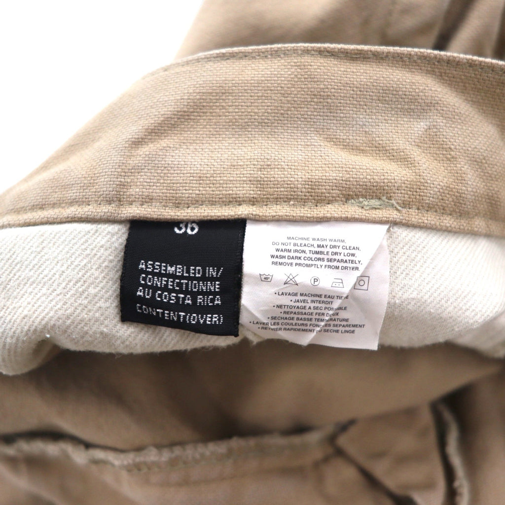 Patagonia anni '00 Pantaloncini Stand Up in tela di cotone biologico L Beige 57102 Made in Costa Rica
