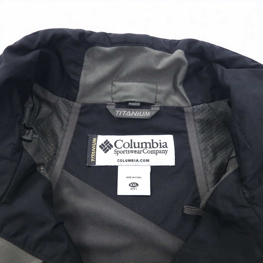 Columbia タイタニウム TITANIUM マウンテンジャケット XXL ブラック OMNI-TECH オムニテック 防水 SM7707