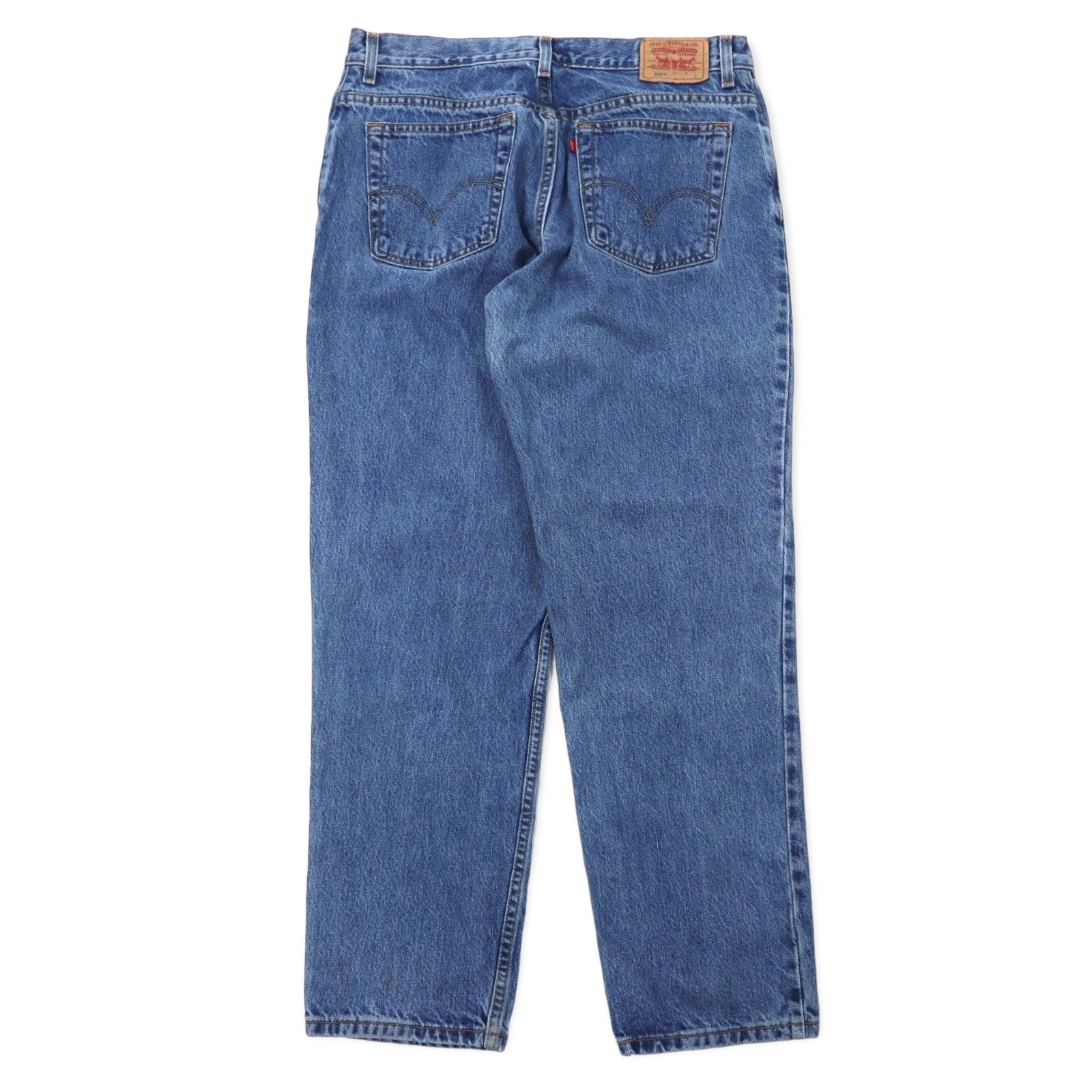 Levi's anni 2000 CLASSIC RELAXED 550 Jeans Tapered 14 Blu Cotone RELAXED FIT TAPERED LEG Fatto in Messico