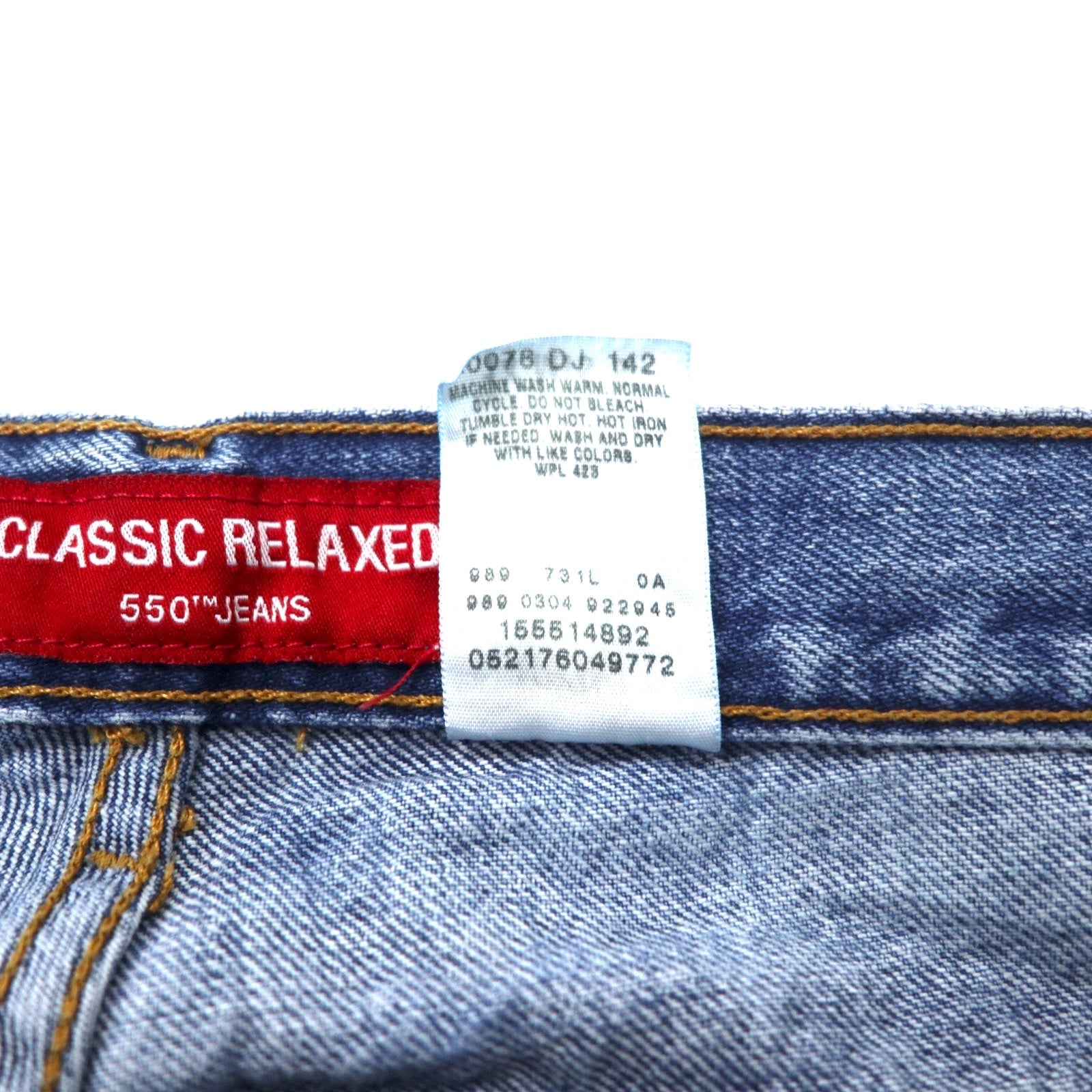 Levi's anni 2000 CLASSIC RELAXED 550 Jeans Tapered 14 Blu Cotone RELAXED FIT TAPERED LEG Fatto in Messico