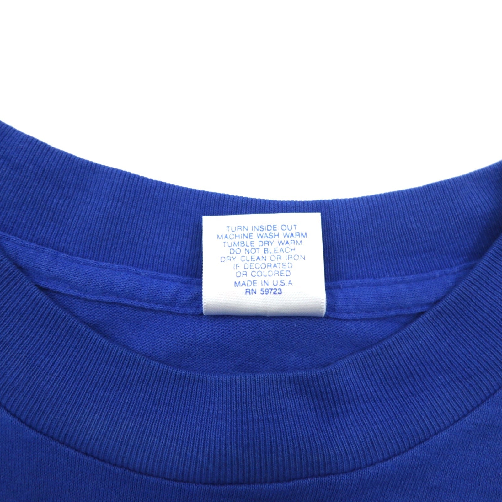 TRENCH anni '90 USA NEW YORK GIANTS T-shirt stampata 2XL blu cotone WORLD CHAMPS