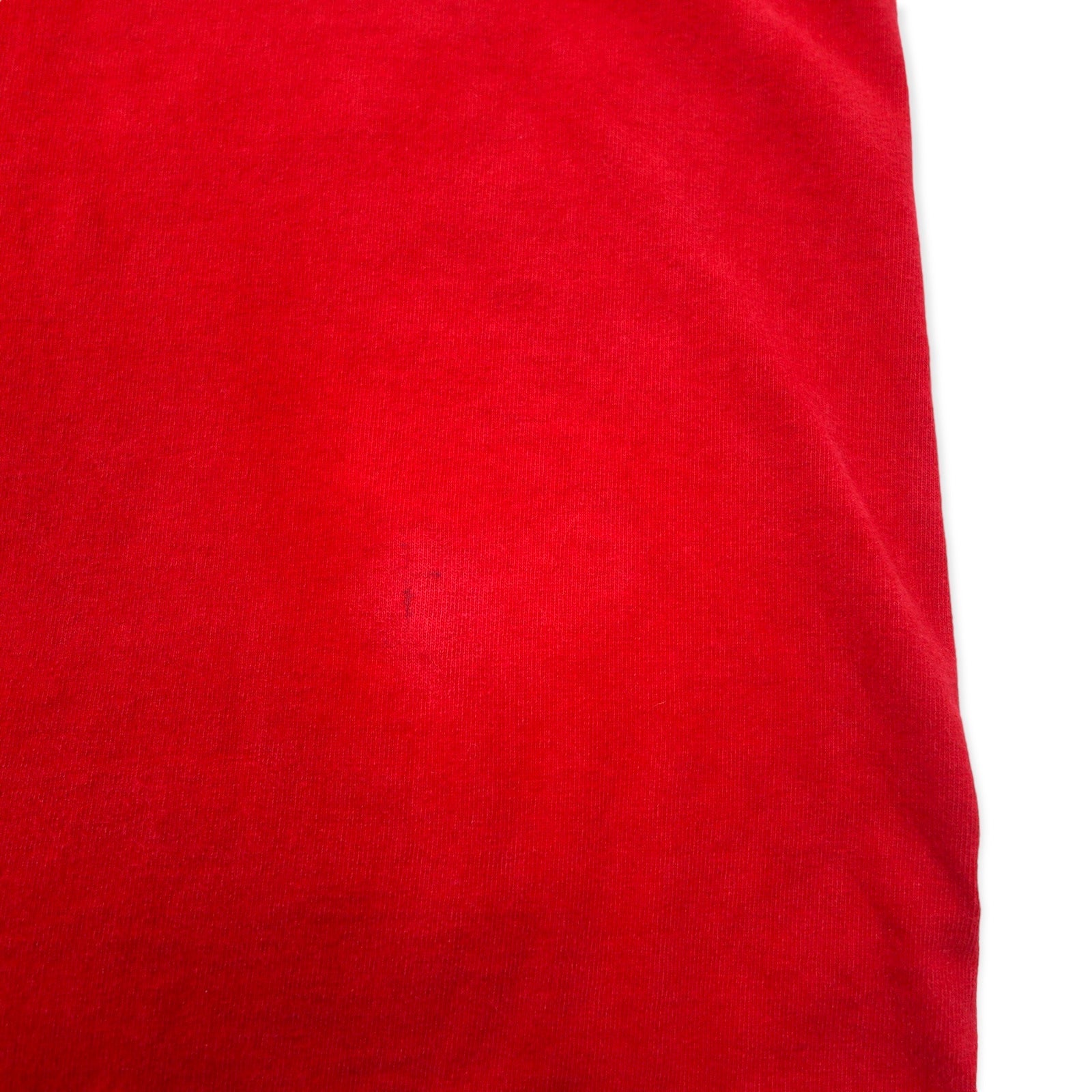 POLO JEANS CO. RALPH LAUREN T-shirt a maniche lunghe con logo stampato, taglia M, rossa, in cotone, con logo sulla manica