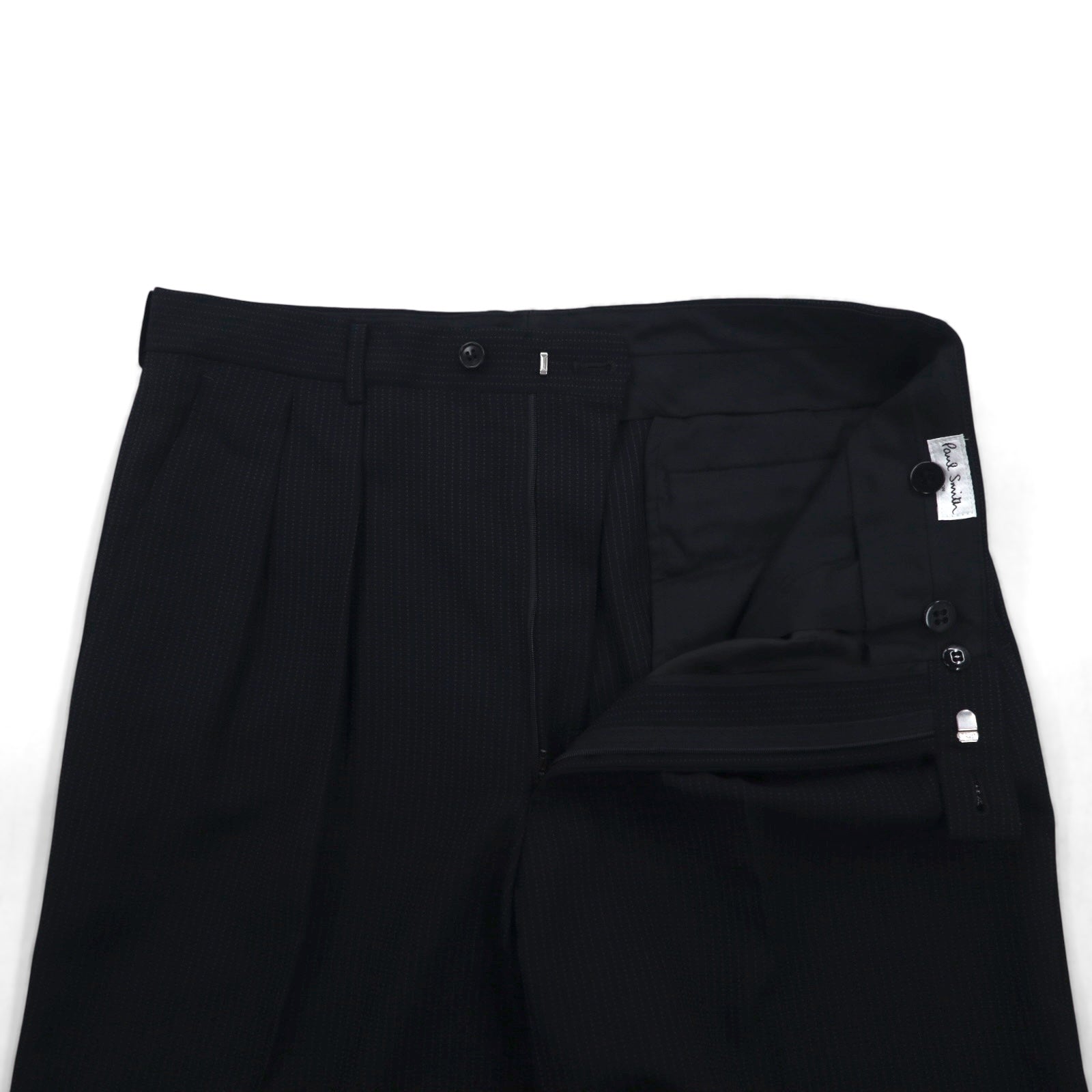 Paul Smith 3 bottoni, completo, taglia XL, nero, motivo occhio di pernice, LANIFICIO FINTES, tessuto italiano, made in Japan, anni '90