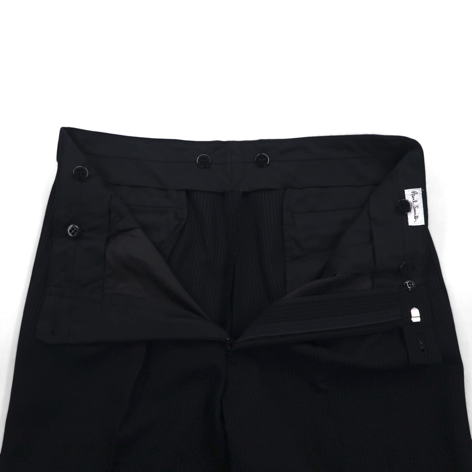 Paul Smith 3 bottoni, completo, taglia XL, nero, motivo occhio di pernice, LANIFICIO FINTES, tessuto italiano, made in Japan, anni '90
