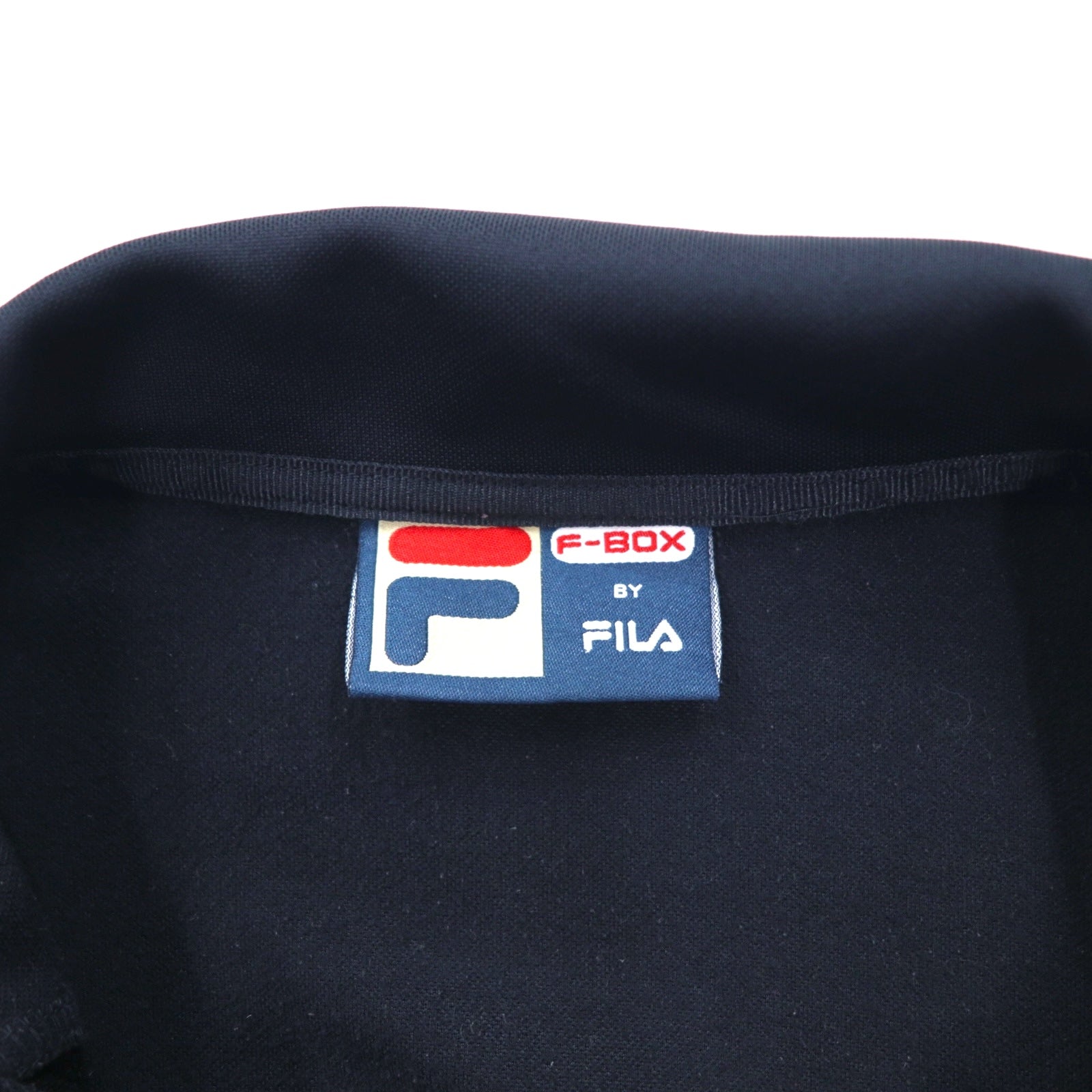 F-BOX by FILA Giacca da Tuta a Collo Alto, Colletto a Listino, M, Blu Navy, Logo Stampato