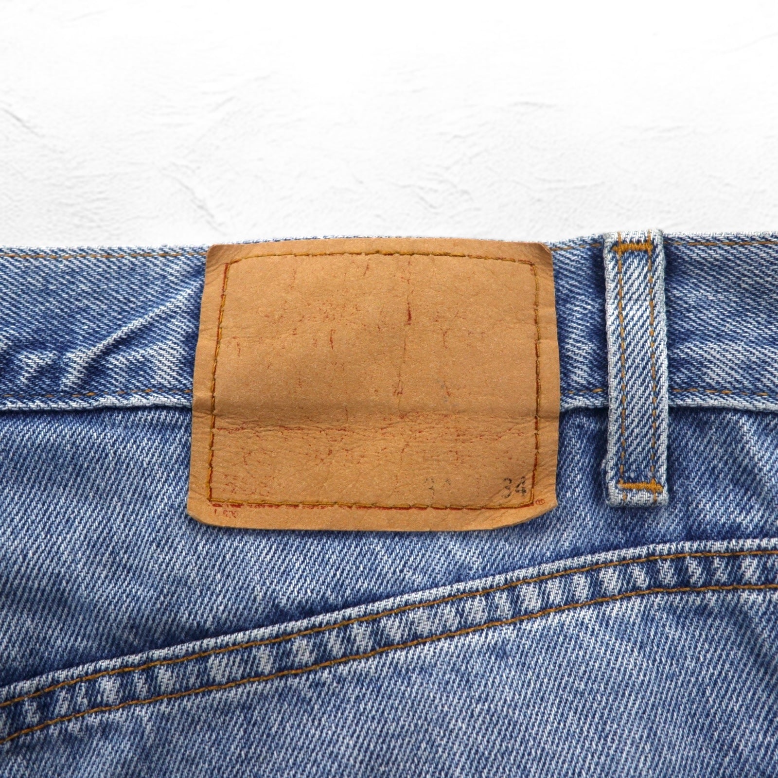 Levi's anni 2000 505 REGULAR FIT STRAIGHT LEG Jeans Affusolati Blu Indigo con Cerniera 505-4891 Made in El Salvador