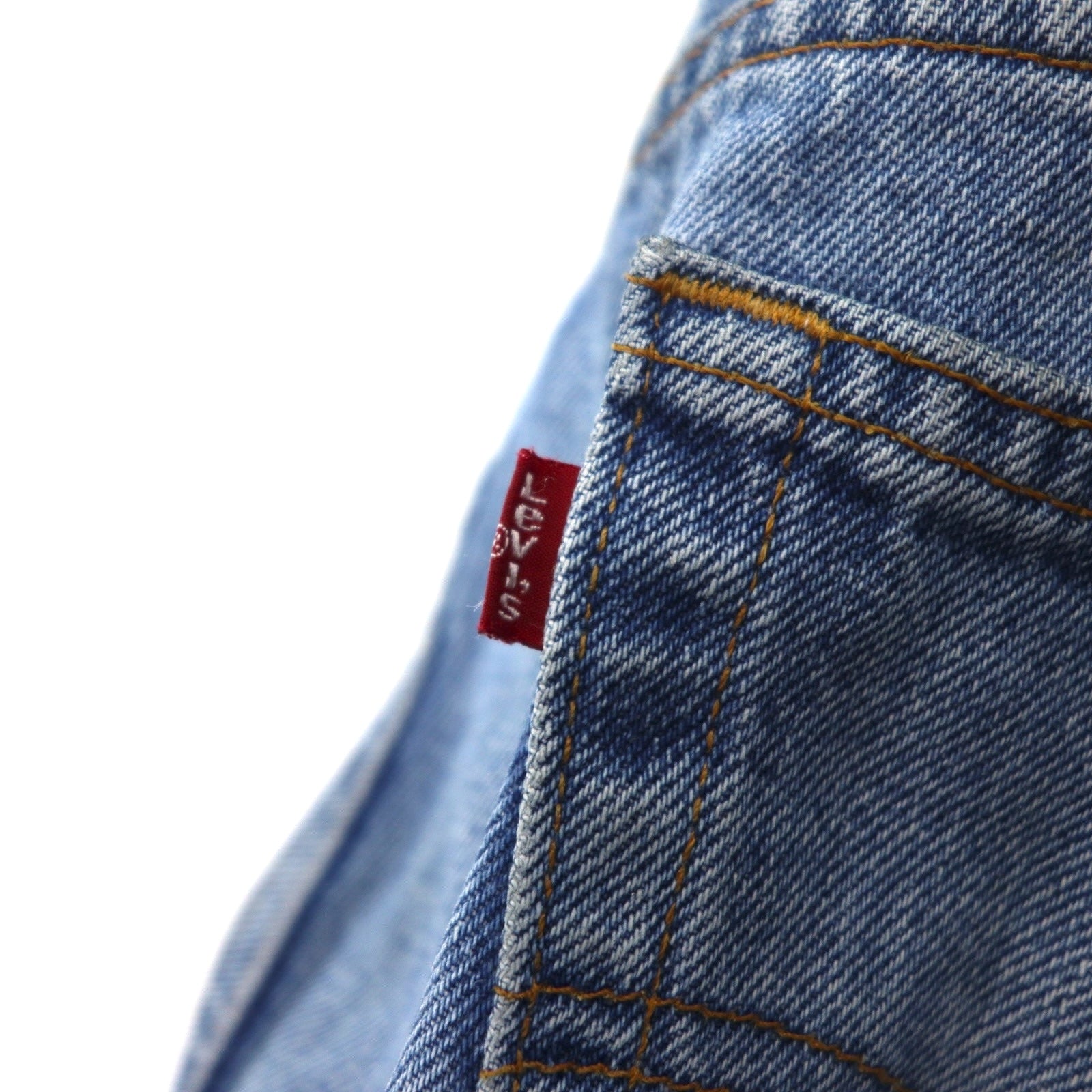 Levi's anni 2000 505 REGULAR FIT STRAIGHT LEG Jeans Affusolati Blu Indigo con Cerniera 505-4891 Made in El Salvador