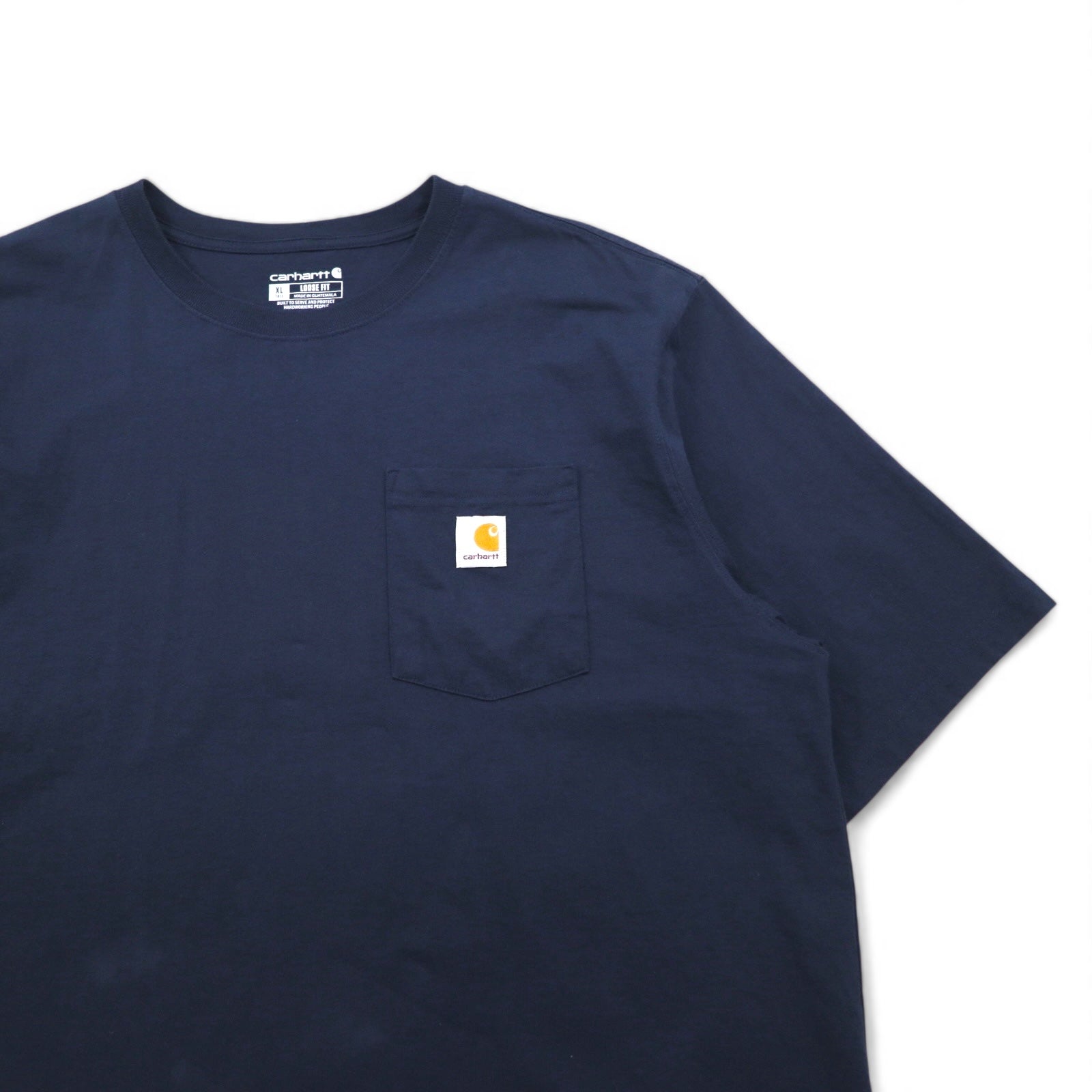 Carhartt t-shirt LOOSE FIT con taschino, XL, blu navy, cotone