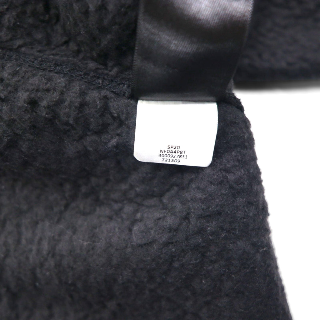 THE NORTH FACE フルジップ ボア フリースジャケット S ブラック スタンドカラー NF0A4P8T