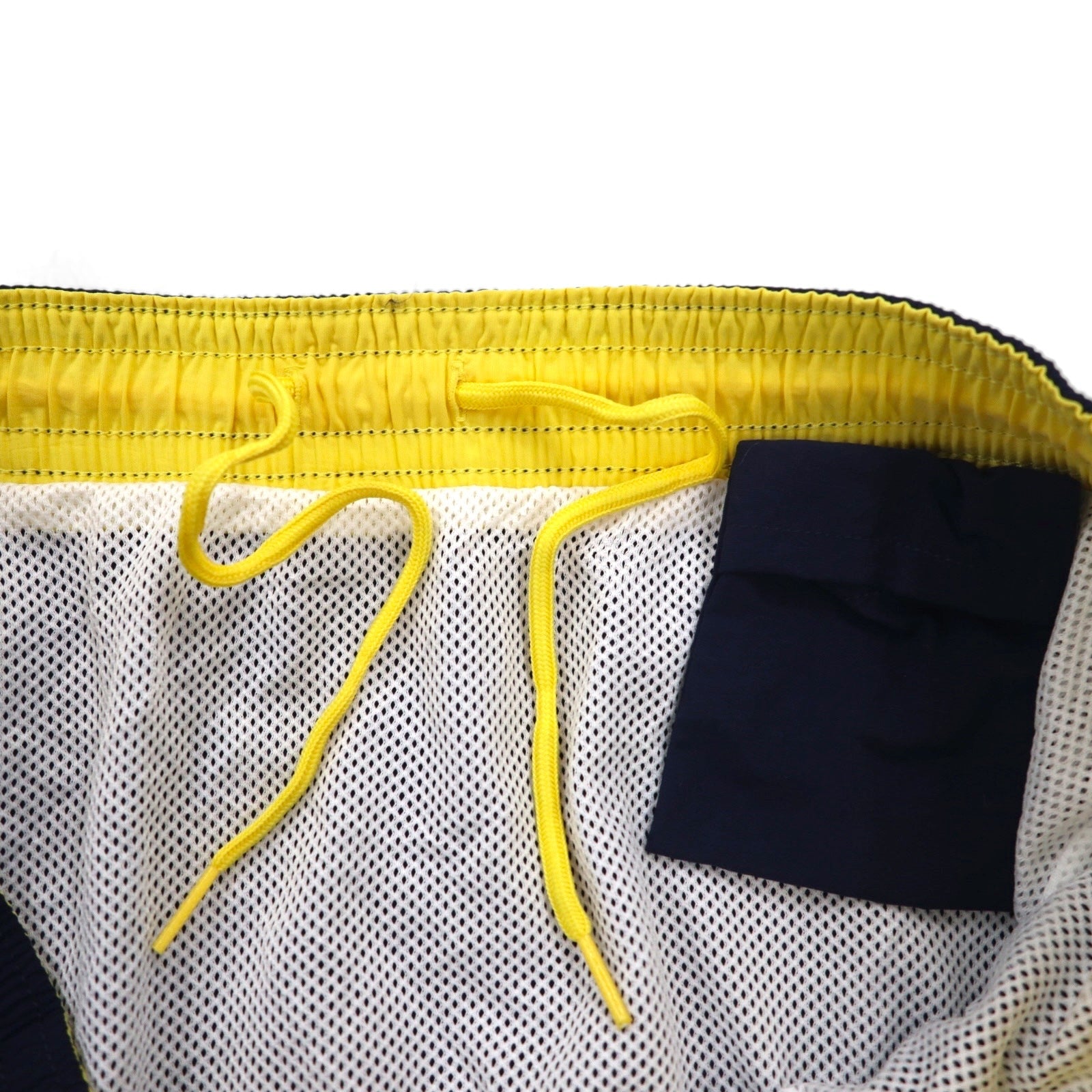 Polo by Ralph Lauren Pantaloncini corti in nylon facili da indossare anni '90, pantaloncini da bagno XL, blu navy, ricamo piccolo cavallo