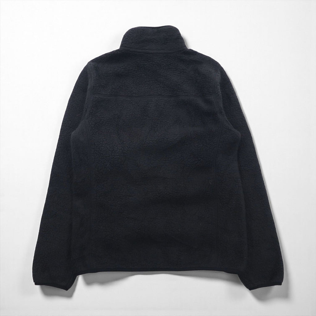THE NORTH FACE フルジップ ボア フリースジャケット S ブラック スタンドカラー NF0A4P8T