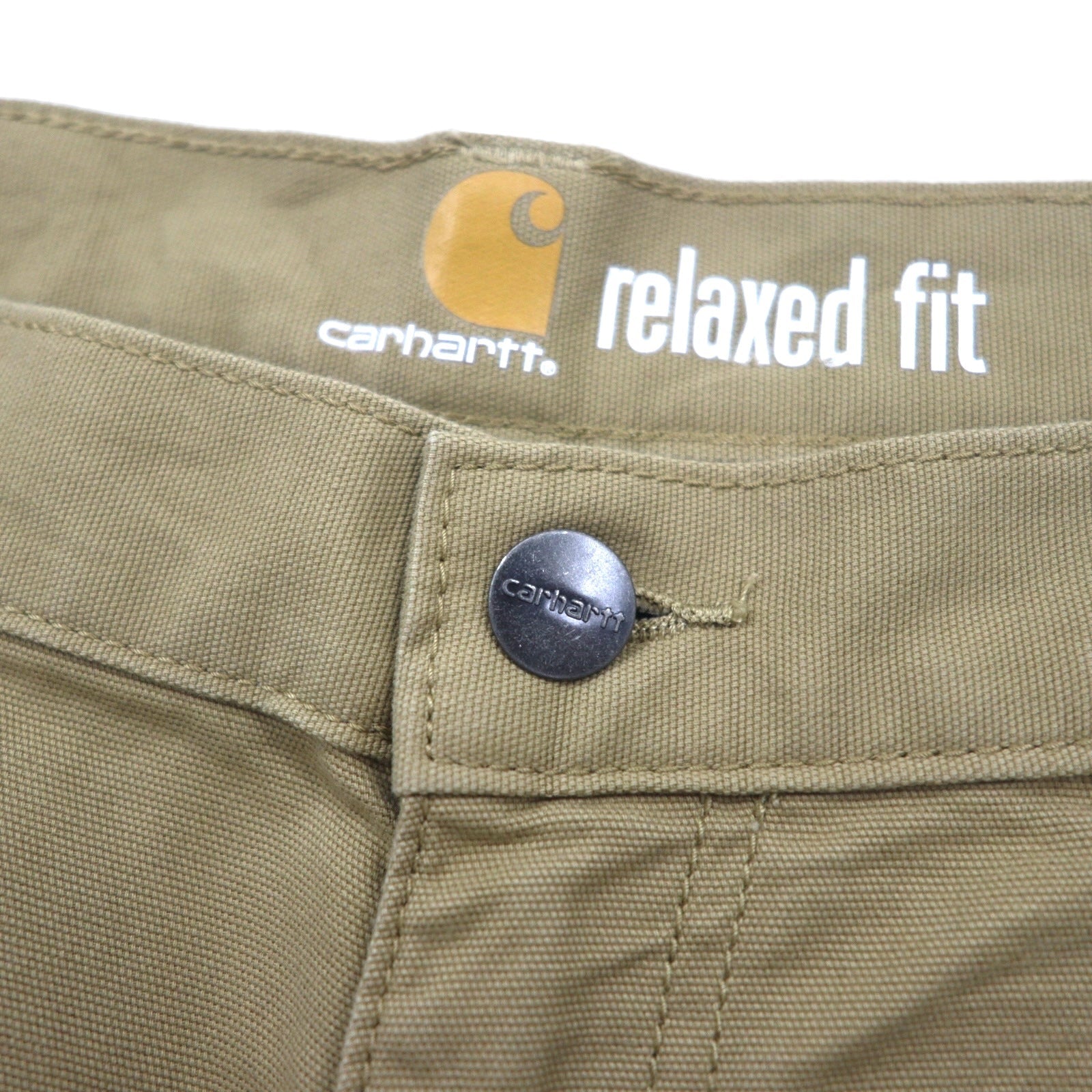 Carhartt Relaxed Fit Shorts Cargo Pant in tela Duck RUGGED FLEX Mezzi pantaloncini L Beige 103542